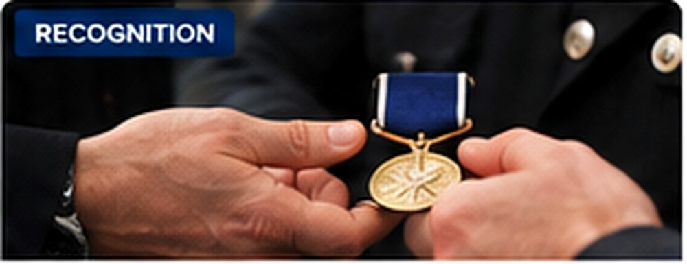 Illustrative image representing police recognition and medals